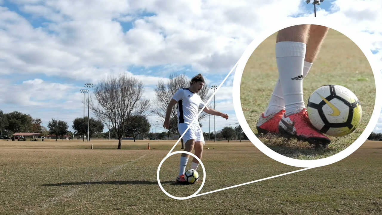 Tư thế thực hiện chuẩn xác kỹ thuật Free Kick Chip Pass